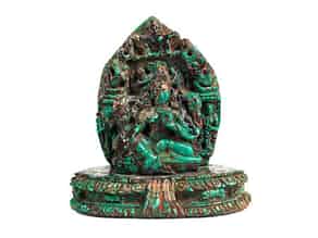 Detailabbildung:   Seltene Darstellung der grünen Tara
