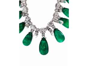 Detail images:   Smaragd-Diamant-Collier