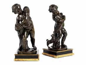 Detail images:  Paar Bronzefiguren