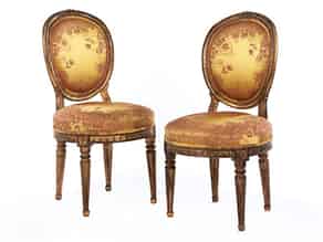 Detailabbildung:  Paar Louis XVI-Stühle