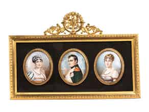 Detailabbildung:  Drei napoleonische Miniaturen
