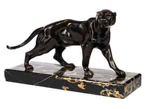 Detailabbildung:  Elegante Tischskulptur eines Panthers