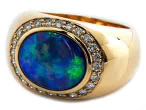 Detailabbildung:  Opal-Brillantring