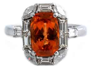 Detail images:  Mandarin-Granat-Diamantring