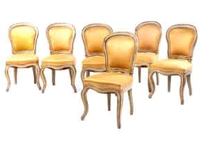 Detail images:  Satz von sechs Rokoko-Stühlen