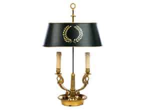 Detailabbildung:   Bouillotte-Lampe im Empire-Stil