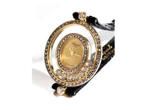 Detail images:   Damenarmbanduhr von CHOPARD Happy Diamonds in Gold