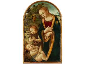 Detail images:  Florentinischer Meister, Kreis des Filippo Lippi, 1406 - 1469