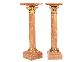 Detailabbildung:   Paar elegante dekorative Säulen von Ferdinand Barbedienne (1810 - 1892)