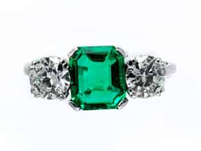 Detail images:   Smaragd-Brillantring