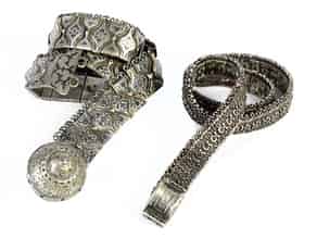 Detail images:  Paar russische Silbergürtel
