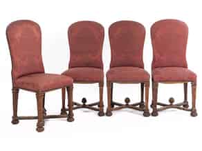 Detail images:   Satz von vier Barockstühlen