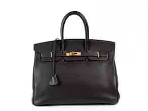Detailabbildung:  Hermès Birkin Bag 35 cm „Marron“