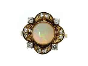 Detailabbildung:  Opal-Brillantring