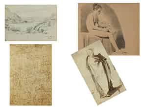 Detail images:  Konvolut von fünf Handzeichnungen 