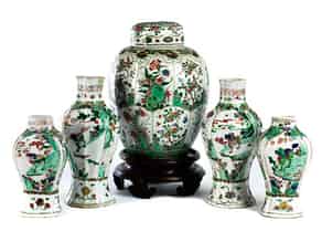 Detailabbildung:  Famille Verte-Vasen