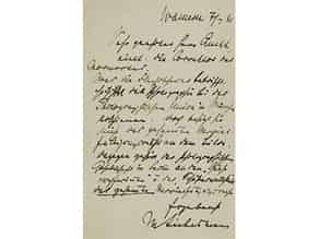 Detailabbildung:  Brief von Max Liebermann vom 07.07.1892 (?)
