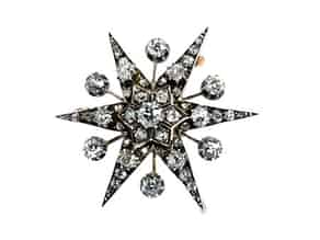 Detail images:  Stern-Diamantbroschanhänger