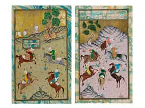 Detail images:  Konvolut zweier persischer Miniaturen