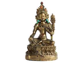 Detail images:  † Bronzefigur „Grüne Tara”