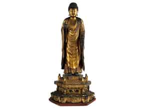 Detail images:  Stehender Amida-Buddha