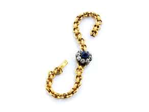 Detailabbildung:  Saphir-Diamantarmband von Fabergé