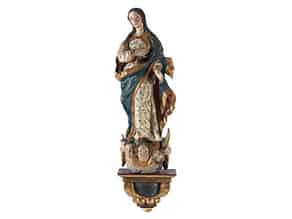 Detailabbildung:  Schnitzfigur Maria Immaculata
