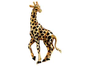 Detailabbildung:  Giraffenbrosche von Cartier