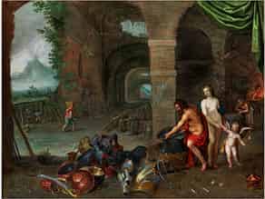 Detailabbildung:  Flämischer Meister aus dem Umkreis von Jan Brueghel d. J. (1608 – 1678) und Jan van Kessel (um 1626 – 1679)