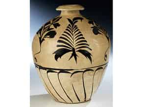 Detailabbildung:  Bauchige Cizhou-Vase