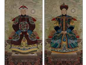 Detailabbildung:  Chinesisches Gemäldepaar