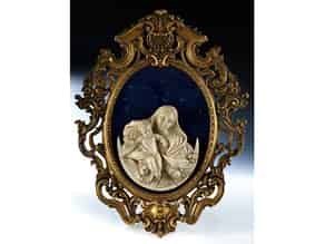 Detail images:  Elfenbeinrelief-Madonna mit Kind