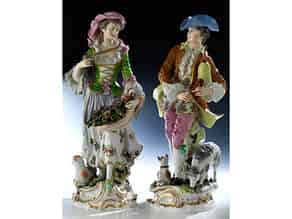 Detailabbildung:  Paar große Porzellanfiguren