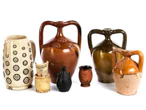 Detail images:  Konvolut von sieben Keramiken