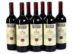 Detailabbildung:  Sieben Flaschen Rotwein von Antinori „Tignanello“, 2012