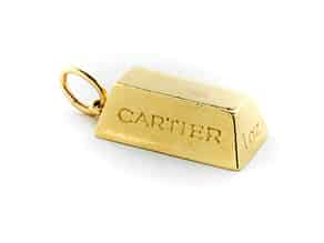 Detailabbildung:  Goldbarrenanhänger von Cartier