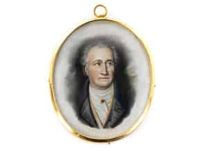Detail images:  Miniatur Johann Wolfgang von Goethe
