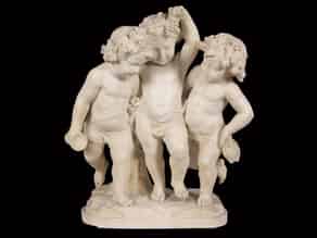 Detail images:  Skulpturengruppe mit drei Bacchantuskindern