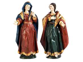 Detailabbildung:  Figurenpaar trauernde Maria und Johannes Evangelist