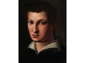 Detailabbildung:  Agnolo di Cosimo, (genannt „Bronzino“) 1503 Monticelli - 1572 Florenz, Nachfolge des