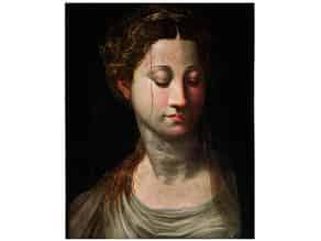Detailabbildung:  Italienischer Manierist in der Stilnachfolge von Parmigianino