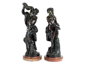 Detailabbildung:  Figurenpaar in Bronze