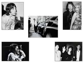 Detail images:  Fünf Fotografien: Mick Jagger