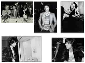 Detail images:  Fünf Fotografien: Mick Jagger
