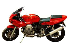 Detailabbildung:  Motorrad „Moto Guzzi 1100 Sport“, 1990er Jahre