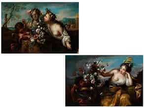 Detail images:  Römischer Maler aus dem Kreis von Mario Nuzzi dei Fiori (1603-1673) und Filippo Lauri (1623-1694)
