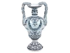 Detailabbildung:  Große Fayence-Vase