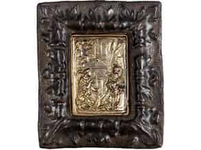 Detail images:  Venezianisches Bronzerelief mit Darstellung einer Verkündigung