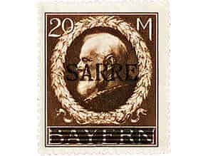 Detailabbildung:  Briefmarke: Saarland