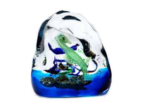 Detail images:  Murano-Glasskulptur Aquarium von Zanella